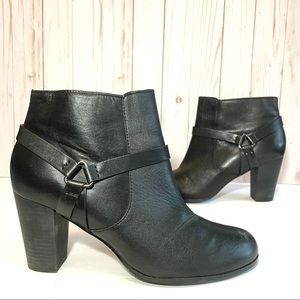 Cole Haan Calixta Bootie Black Leather Ankle Boot